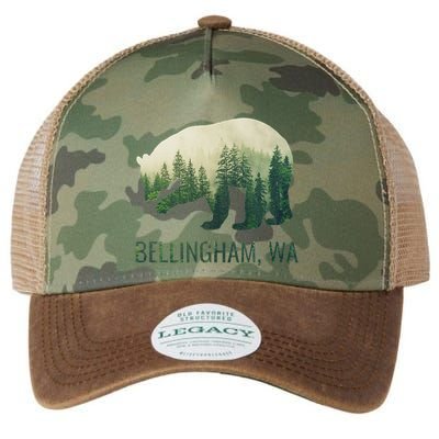 Bellingham Bear State Of Washington Pacific Nw Wildlife Legacy Tie Dye Trucker Hat