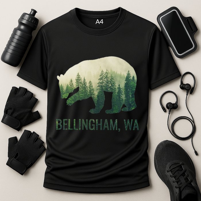Bellingham Bear State Of Washington Pacific Nw Wildlife Cooling Performance Crew T-Shirt