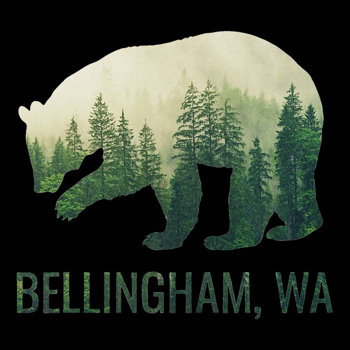 Bellingham Bear State Of Washington Pacific Nw Wildlife Cooling Performance Crew T-Shirt