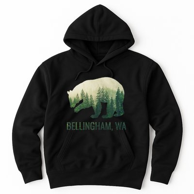 Bellingham Bear State Of Washington Pacific Nw Wildlife Hoodie