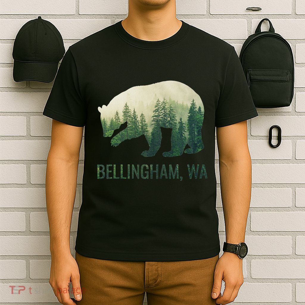 Bellingham Bear State Of Washington Pacific Nw Wildlife T-Shirt
