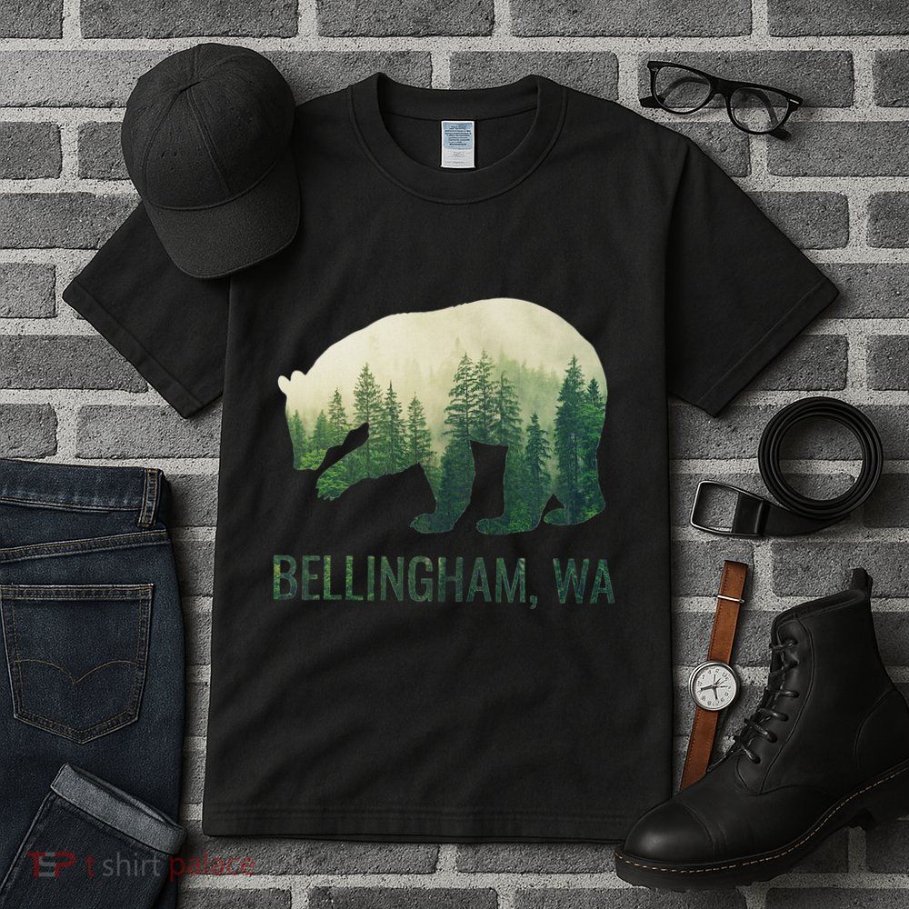 Bellingham Bear State Of Washington Pacific Nw Wildlife Tall T-Shirt
