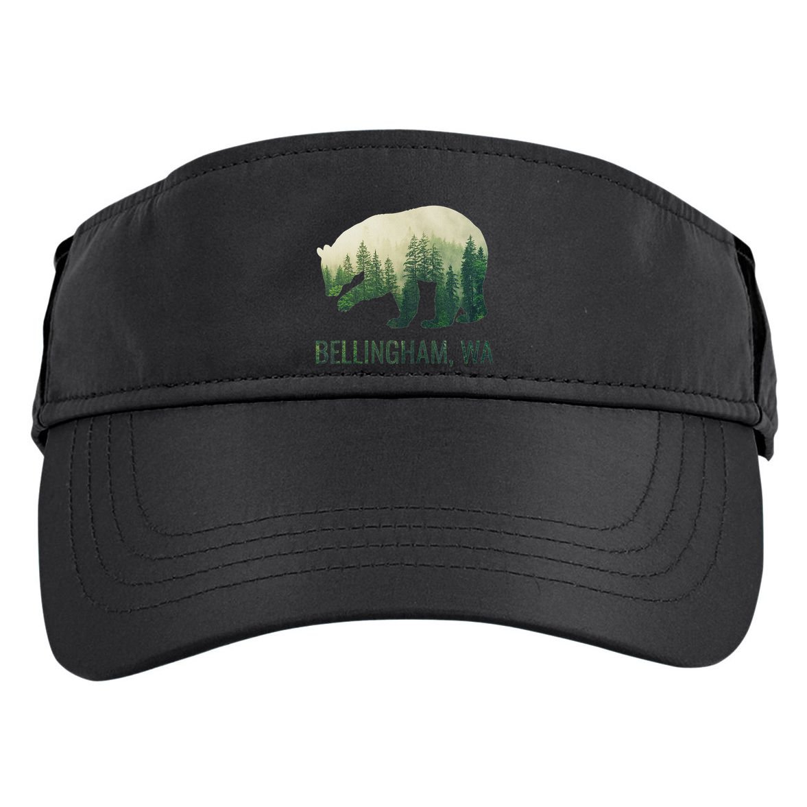 Bellingham Bear State Of Washington Pacific Nw Wildlife Adult Drive Performance Visor