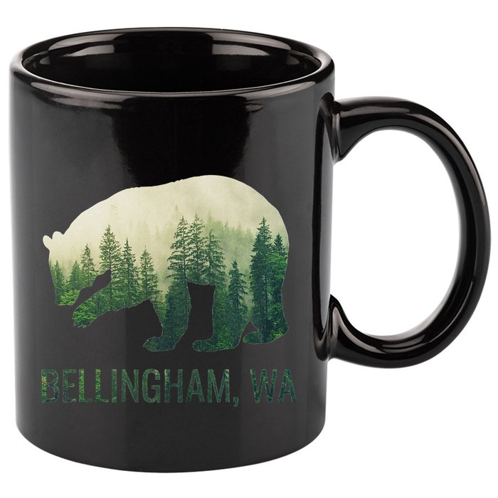 Bellingham Bear State Of Washington Pacific Nw Wildlife 11oz C Handle Ceramic Mug