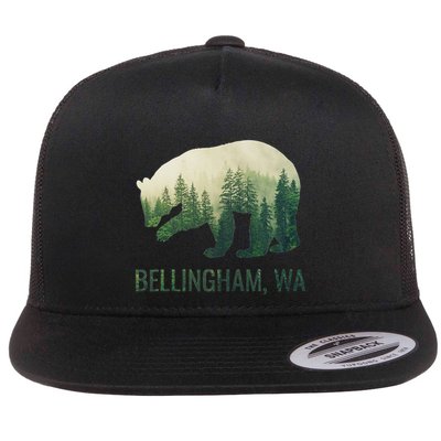 Bellingham Bear State Of Washington Pacific Nw Wildlife Flatbill Hat