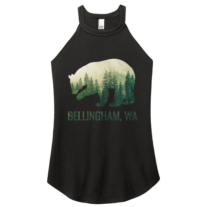Bellingham Bear State Of Washington Pacific Nw Wildlife Women's Perfect Tri Rocker Tank