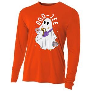 Boujee BooJee Spooky Season Cute Ghost Halloween Costume Cooling Performance Long Sleeve Crew