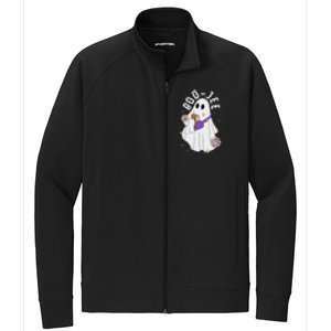 Boujee BooJee Spooky Season Cute Ghost Halloween Costume Stretch Full-Zip Cadet Jacket