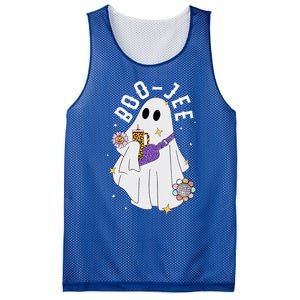 Boujee BooJee Spooky Season Cute Ghost Halloween Costume Mesh Reversible Basketball Jersey Tank