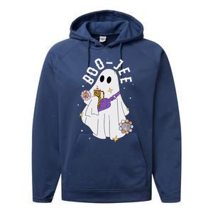 Boujee BooJee Spooky Season Cute Ghost Halloween Costume Performance Fleece Hoodie