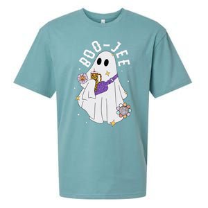 Boujee BooJee Spooky Season Cute Ghost Halloween Costume Sueded Cloud Jersey T-Shirt