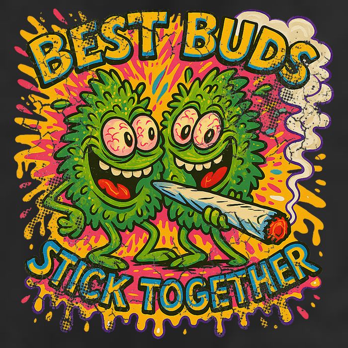 Best Buds Stick Together Marijuana Cannabis Weed Stoner Adult Drive Performance Visor