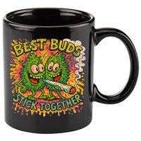 Best Buds Stick Together Marijuana Cannabis Weed Stoner 11oz C Handle Ceramic Mug