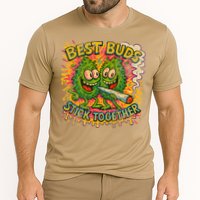 Best Buds Stick Together Marijuana Cannabis Weed Stoner Cooling Performance Crew T-Shirt