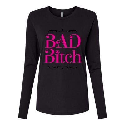 Bad Bitch Salty Attitude Bossy Swear Words Feminist Gift Womens Cotton Relaxed Long Sleeve T-Shirt