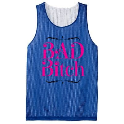 Bad Bitch Salty Attitude Bossy Swear Words Feminist Gift Mesh Reversible Basketball Jersey Tank