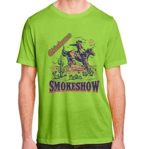 Boho Bull Skull Cow Oklahoma Smokeshow Western Country Adult ChromaSoft Performance T-Shirt