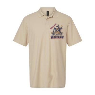 Boho Bull Skull Cow Oklahoma Smokeshow Western Country Softstyle Adult Sport Polo