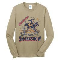 Boho Bull Skull Cow Oklahoma Smokeshow Western Country Tall Long Sleeve T-Shirt