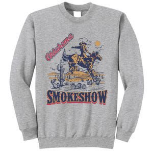 Boho Bull Skull Cow Oklahoma Smokeshow Western Country Sweatshirt