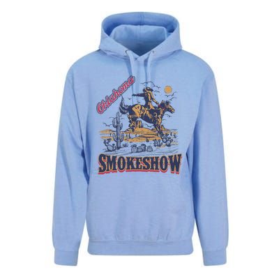 Boho Bull Skull Cow Oklahoma Smokeshow Western Country Unisex Surf Hoodie