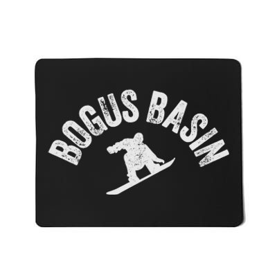 Bogus Basin Snowboard Vintage Snowboarder Retro Idaho Mousepad