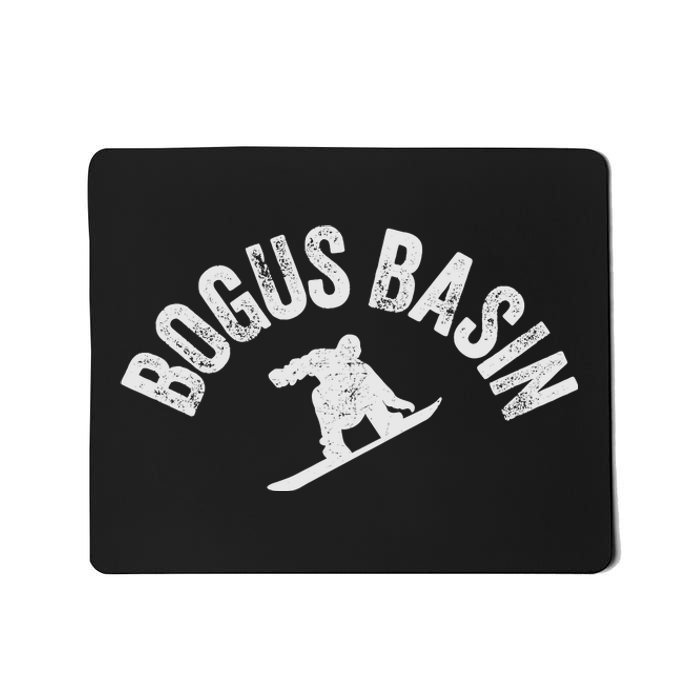 Bogus Basin Snowboard Vintage Snowboarder Retro Idaho Mousepad