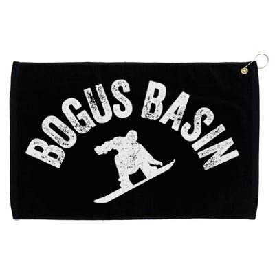 Bogus Basin Snowboard Vintage Snowboarder Retro Idaho Grommeted Golf Towel