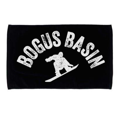 Bogus Basin Snowboard Vintage Snowboarder Retro Idaho Microfiber Hand Towel