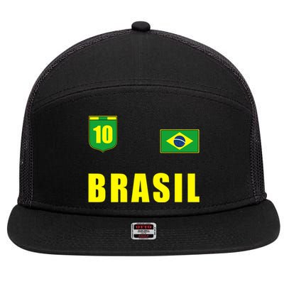 Brasil Brazil Soccer Player Jersey Flag Trikot Clothing 7 Panel Mesh Trucker Snapback Hat