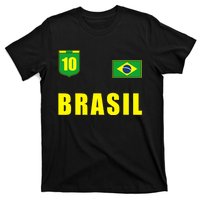 Brasil Brazil Soccer Player Jersey Flag Trikot Clothing T-Shirt