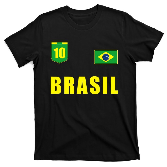 Brasil Brazil Soccer Player Jersey Flag Trikot Clothing T-Shirt