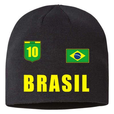 Brasil Brazil Soccer Player Jersey Flag Trikot Clothing Sustainable Beanie