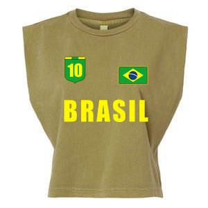 Brasil Brazil Soccer Player Jersey Flag Trikot Clothing Garment-Dyed Women's Muscle Tee