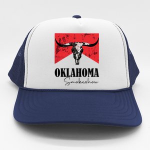 Boho Bull Skull Cow Oklahoma Smokeshow Western Country Trucker Hat