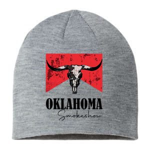 Boho Bull Skull Cow Oklahoma Smokeshow Western Country Sustainable Beanie