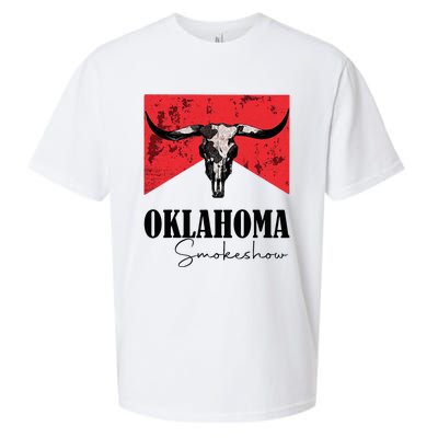 Boho Bull Skull Cow Oklahoma Smokeshow Western Country Sueded Cloud Jersey T-Shirt