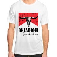 Boho Bull Skull Cow Oklahoma Smokeshow Western Country Adult ChromaSoft Performance T-Shirt