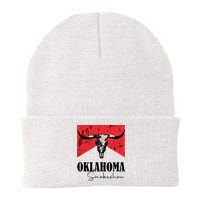 Boho Bull Skull Cow Oklahoma Smokeshow Western Country Knit Cap Winter Beanie