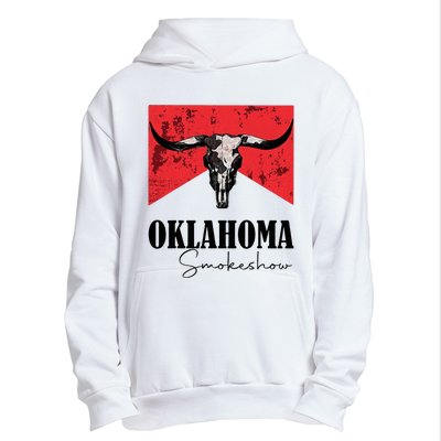 Boho Bull Skull Cow Oklahoma Smokeshow Western Country Urban Pullover Hoodie