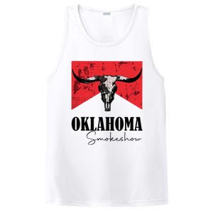 Boho Bull Skull Cow Oklahoma Smokeshow Western Country PosiCharge Competitor Tank