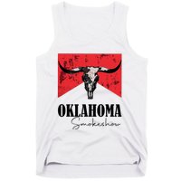 Boho Bull Skull Cow Oklahoma Smokeshow Western Country Tank Top