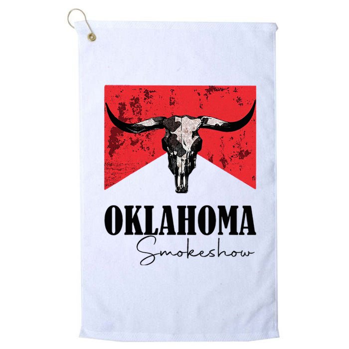 Boho Bull Skull Cow Oklahoma Smokeshow Western Country Platinum Collection Golf Towel