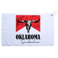 Boho Bull Skull Cow Oklahoma Smokeshow Western Country Grommeted Golf Towel