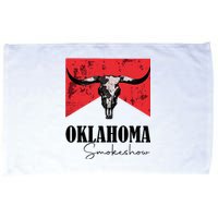 Boho Bull Skull Cow Oklahoma Smokeshow Western Country Microfiber Hand Towel