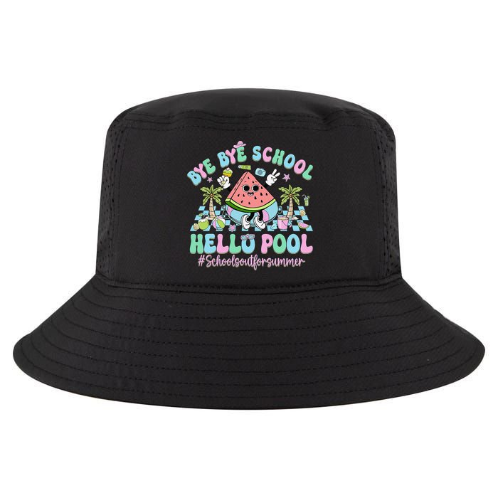 Bye Bye School Hello Pool Schools Out For Summer Teacher Cool Comfort Performance Bucket Hat