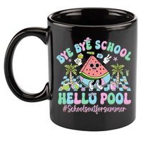 Bye Bye School Hello Pool Schools Out For Summer Teacher 11oz C Handle Ceramic Mug