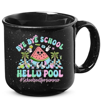 Bye Bye School Hello Pool Schools Out For Summer Teacher 15oz Campfire Ceramic Mug