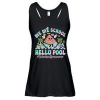 Bye Bye School Hello Pool Schools Out For Summer Teacher Ladies Essential Flowy Tank