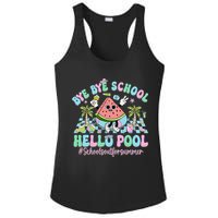 Bye Bye School Hello Pool Schools Out For Summer Teacher Ladies PosiCharge Competitor Racerback Tank